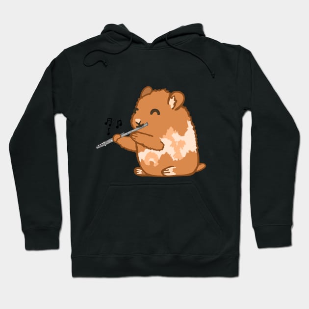 Flute Hamster Hoodie by Artstuffs121